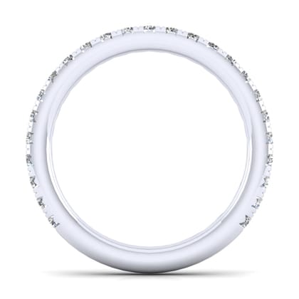 Brasilia - 14K White Gold Diamond Wedding Band