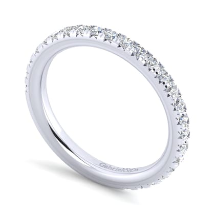 Brasilia - 14K White Gold Diamond Wedding Band