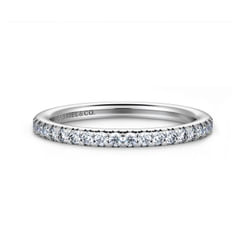Brasilia - 14K White Gold Diamond Wedding Band