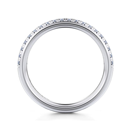 Brasilia - 14K White Gold Diamond Wedding Band