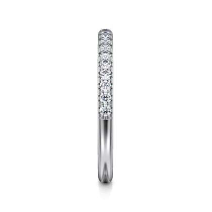 Brasilia - 14K White Gold Diamond Wedding Band