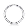 Eternity Band Wedding Ring in 14k White Gold with Round Natural Diamond at Gabriel & Co.
