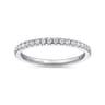 Eternity Band Wedding Ring in 14k White Gold with Round Natural Diamond at Gabriel & Co.