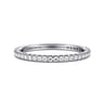 Eternity Band Wedding Ring in 14k White Gold with Round Natural Diamond at Gabriel & Co.