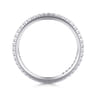 Eternity Band Wedding Ring in 14k White Gold with Round Natural Diamond at Gabriel & Co.