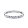 Eternity Band Wedding Ring in 14k White Gold with Round Natural Diamond at Gabriel & Co.