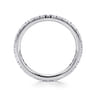 Eternity Band Wedding Ring in 14k White Gold with Round Natural Diamond at Gabriel & Co.