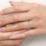 Eternity Band Wedding Ring in 14k White Gold with Round Natural Diamond at Gabriel & Co.