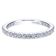 Brasilia - 14K White Gold Micro Pave Diamond Eternity Band