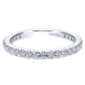 Eternity Band Wedding Ring in 14k White Gold with Round Natural Diamond at Gabriel & Co.