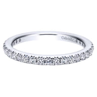 Brasilia - 14K White Gold Micro Pave Diamond Eternity Band