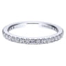 Eternity Band Wedding Ring in 14k White Gold with Round Natural Diamond at Gabriel & Co.
