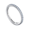 Eternity Band Wedding Ring in 14k White Gold with Round Natural Diamond at Gabriel & Co.