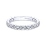 Eternity Band Wedding Ring in 14k White Gold with Round Natural Diamond at Gabriel & Co.