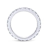 Eternity Band Wedding Ring in 14k White Gold with Round Natural Diamond at Gabriel & Co.