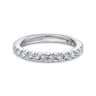 Eternity Band Wedding Ring in 14k White Gold with Round Natural Diamond at Gabriel & Co.