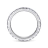 Eternity Band Wedding Ring in 14k White Gold with Round Natural Diamond at Gabriel & Co.