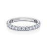 Eternity Band Wedding Ring in 14k White Gold with Round Natural Diamond at Gabriel & Co.