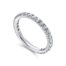 Eternity Band Wedding Ring in 14k White Gold with Round Natural Diamond at Gabriel & Co.