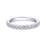 Eternity Band Wedding Ring in 14k White Gold with Round Natural Diamond at Gabriel & Co.