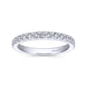 Eternity Band Wedding Ring in 14k White Gold with Round Natural Diamond at Gabriel & Co.
