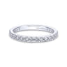 Eternity Band Wedding Ring in 14k White Gold with Round Natural Diamond at Gabriel & Co.