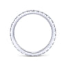 Eternity Band Wedding Ring in 14k White Gold with Round Natural Diamond at Gabriel & Co.