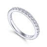 Eternity Band Wedding Ring in 14k White Gold with Round Natural Diamond at Gabriel & Co.