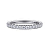 Eternity Band Wedding Ring in 14k White Gold with Round Natural Diamond at Gabriel & Co.