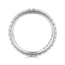 Eternity Band Wedding Ring in 14k White Gold with Round Natural Diamond at Gabriel & Co.