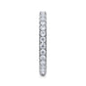 Eternity Band Wedding Ring in 14k White Gold with Round Natural Diamond at Gabriel & Co.