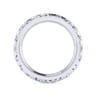 Eternity Band Wedding Ring in 14k White Gold with Round Natural Diamond at Gabriel & Co.