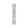Eternity Band Wedding Ring in 14k White Gold with Round Natural Diamond at Gabriel & Co.