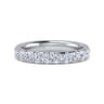 Eternity Band Wedding Ring in 14k White Gold with Round Natural Diamond at Gabriel & Co.