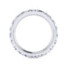 Eternity Band Wedding Ring in 14k White Gold with Round Natural Diamond at Gabriel & Co.
