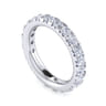 Eternity Band Wedding Ring in 14k White Gold with Round Natural Diamond at Gabriel & Co.