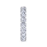 Eternity Band Wedding Ring in 14k White Gold with Round Natural Diamond at Gabriel & Co.