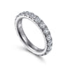 Eternity Band Wedding Ring in 14k White Gold with Round Natural Diamond at Gabriel & Co.