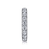 Eternity Band Wedding Ring in 14k White Gold with Round Natural Diamond at Gabriel & Co.
