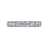 Eternity Band Wedding Ring in 14k White Gold with Round Natural Diamond at Gabriel & Co.
