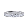 Eternity Band Wedding Ring in 14k White Gold with Round Natural Diamond at Gabriel & Co.