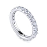 Eternity Band Wedding Ring in 14k White Gold with Round Natural Diamond at Gabriel & Co.