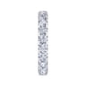 Eternity Band Wedding Ring in 14k White Gold with Round Natural Diamond at Gabriel & Co.