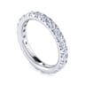 Eternity Band Wedding Ring in 14k White Gold with Round Natural Diamond at Gabriel & Co.