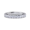 Eternity Band Wedding Ring in 14k White Gold with Round Natural Diamond at Gabriel & Co.
