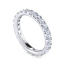 Eternity Band Wedding Ring in 14k White Gold with Round Natural Diamond at Gabriel & Co.