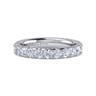 Eternity Band Wedding Ring in 14k White Gold with Round Natural Diamond at Gabriel & Co.