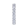 Eternity Band Wedding Ring in 14k White Gold with Round Natural Diamond at Gabriel & Co.