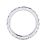 Eternity Band Wedding Ring in 14k White Gold with Round Natural Diamond at Gabriel & Co.
