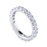 Eternity Band Wedding Ring in 14k White Gold with Round Natural Diamond at Gabriel & Co.